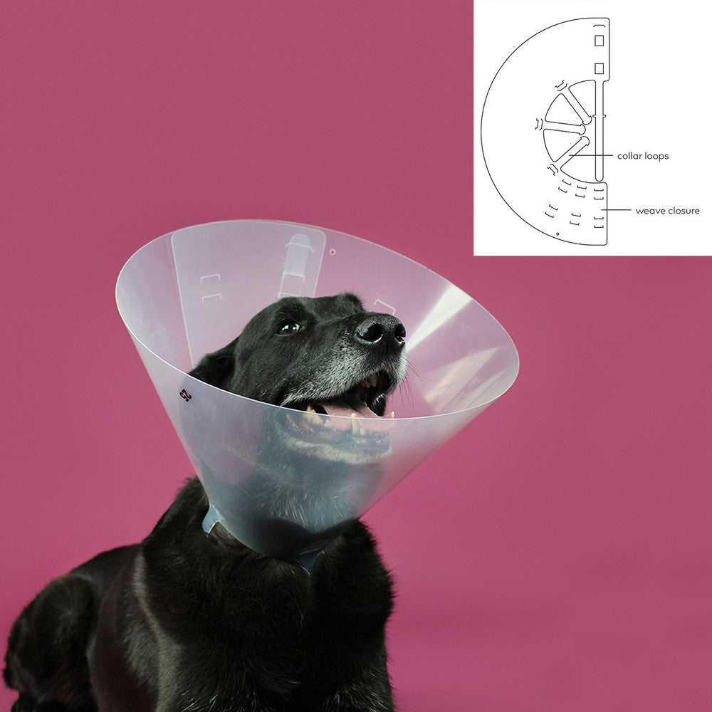 Schutzkragen Hund KVP Betsy Transparent (22-26 cm)