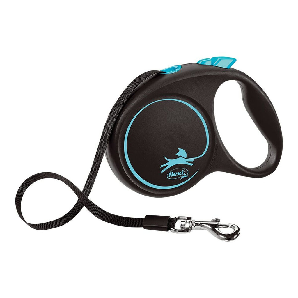 Hundeleine Flexi BLACK DESIGN 5 m Blau Größe M