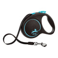 Hundeleine Flexi BLACK DESIGN 5 m Blau Größe M