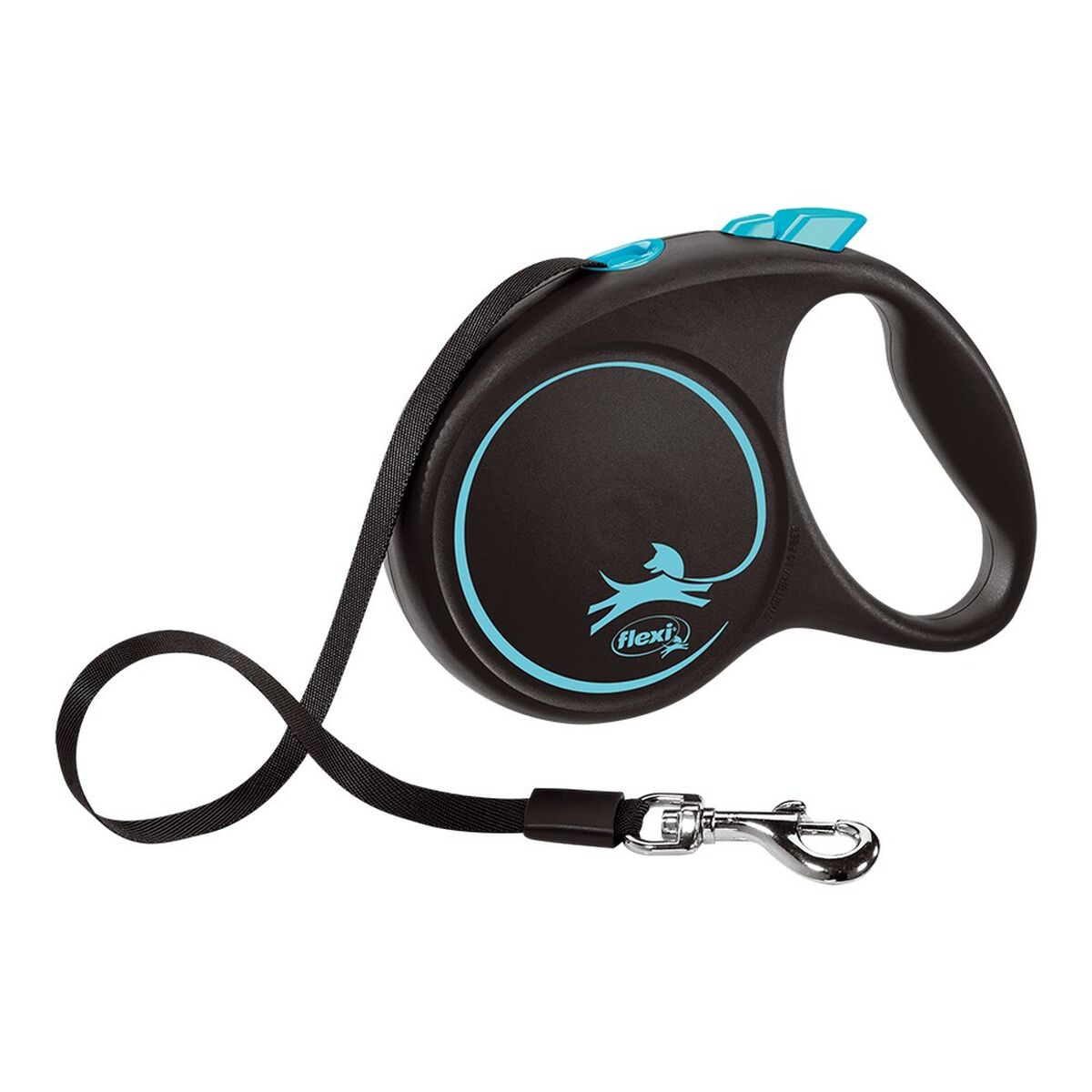 Hundeleine Flexi BLACK DESIGN 5 m Blau Größe M