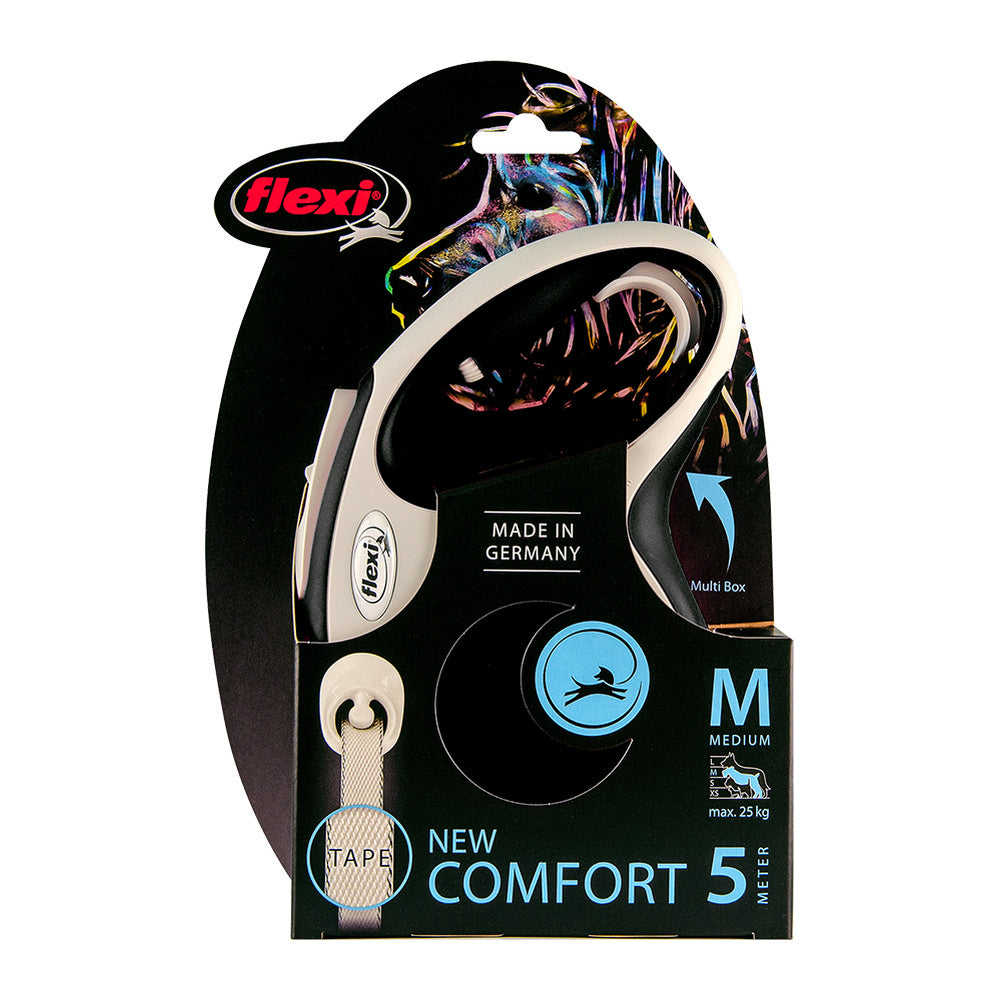Hundeleine Flexi NEW COMFORT 8 m Schwarz Größe L