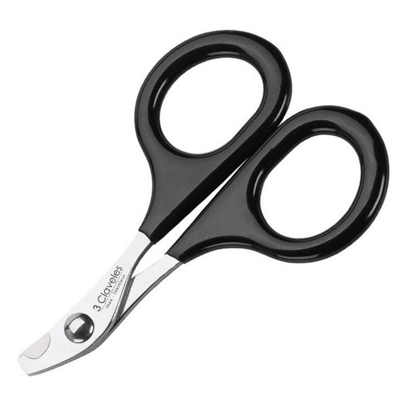 Nagelschneider 3 Claveles Schwarz (8,5 cm)