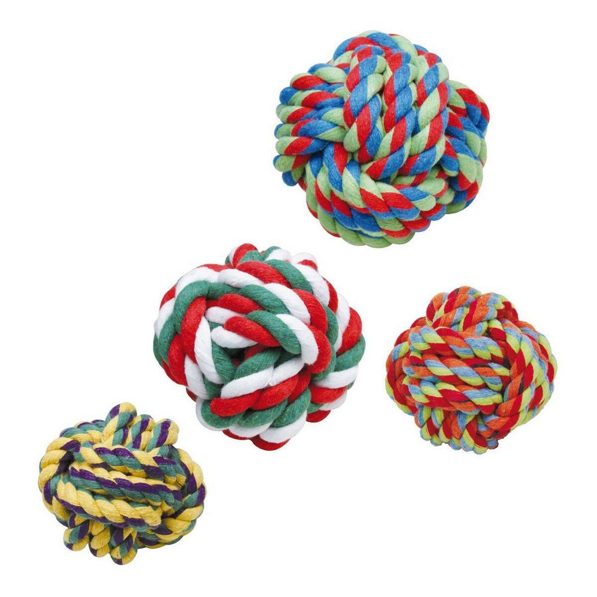 Hundespielzeug Gloria Polyester Baumwolle Mehrfarbig (4-5 cm)
