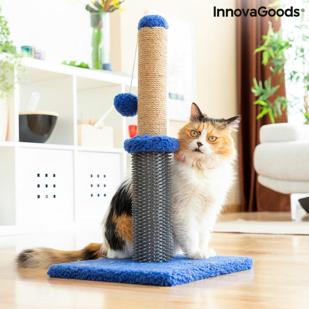 Katzen-Kratz- und Massagepost mit Ball Miausage InnovaGoods