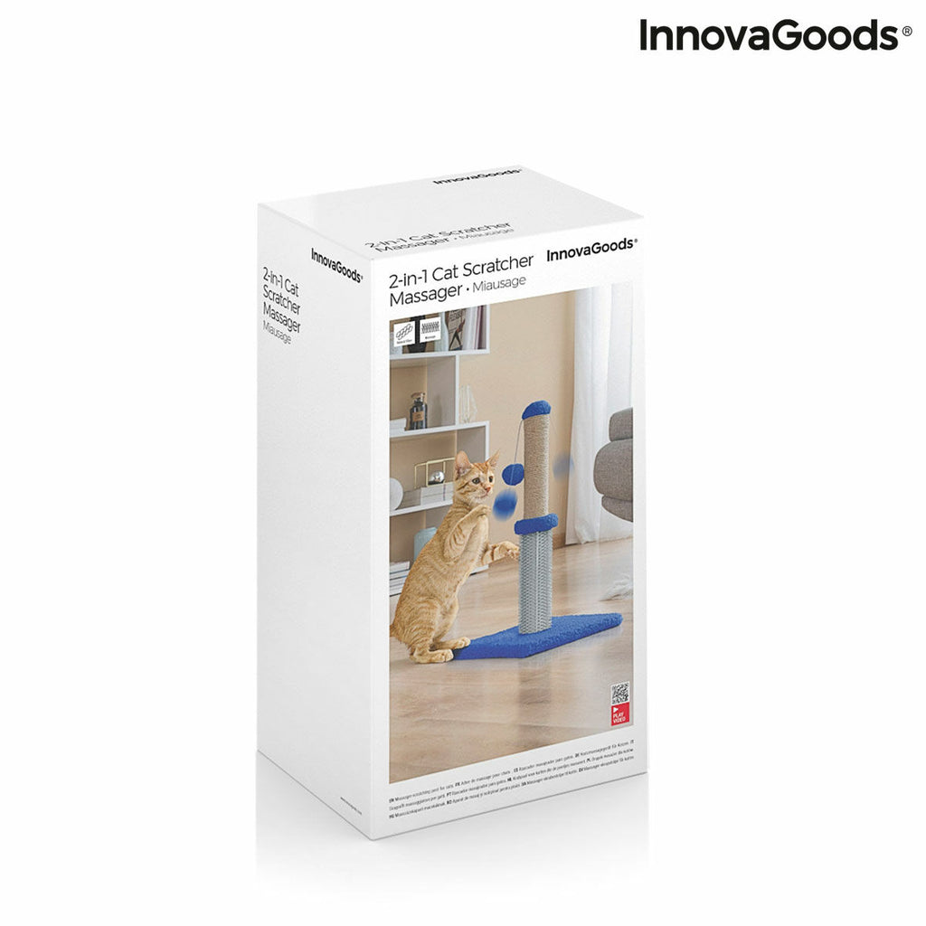 Katzen-Kratz- und Massagepost mit Ball Miausage InnovaGoods