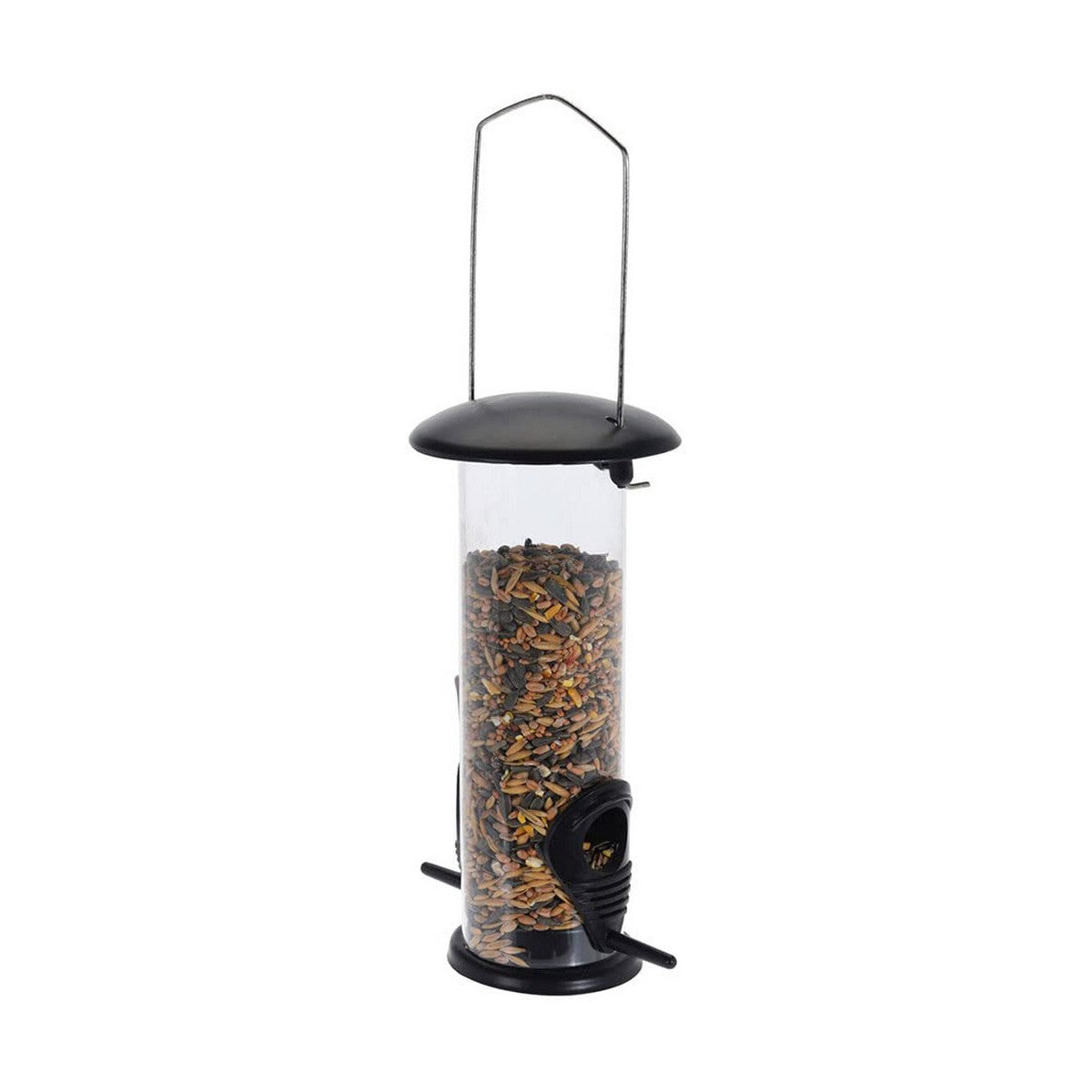 Vogelfutterspender Progarden Zylinder Schwarz (Ø 6,4 x 25 cm)